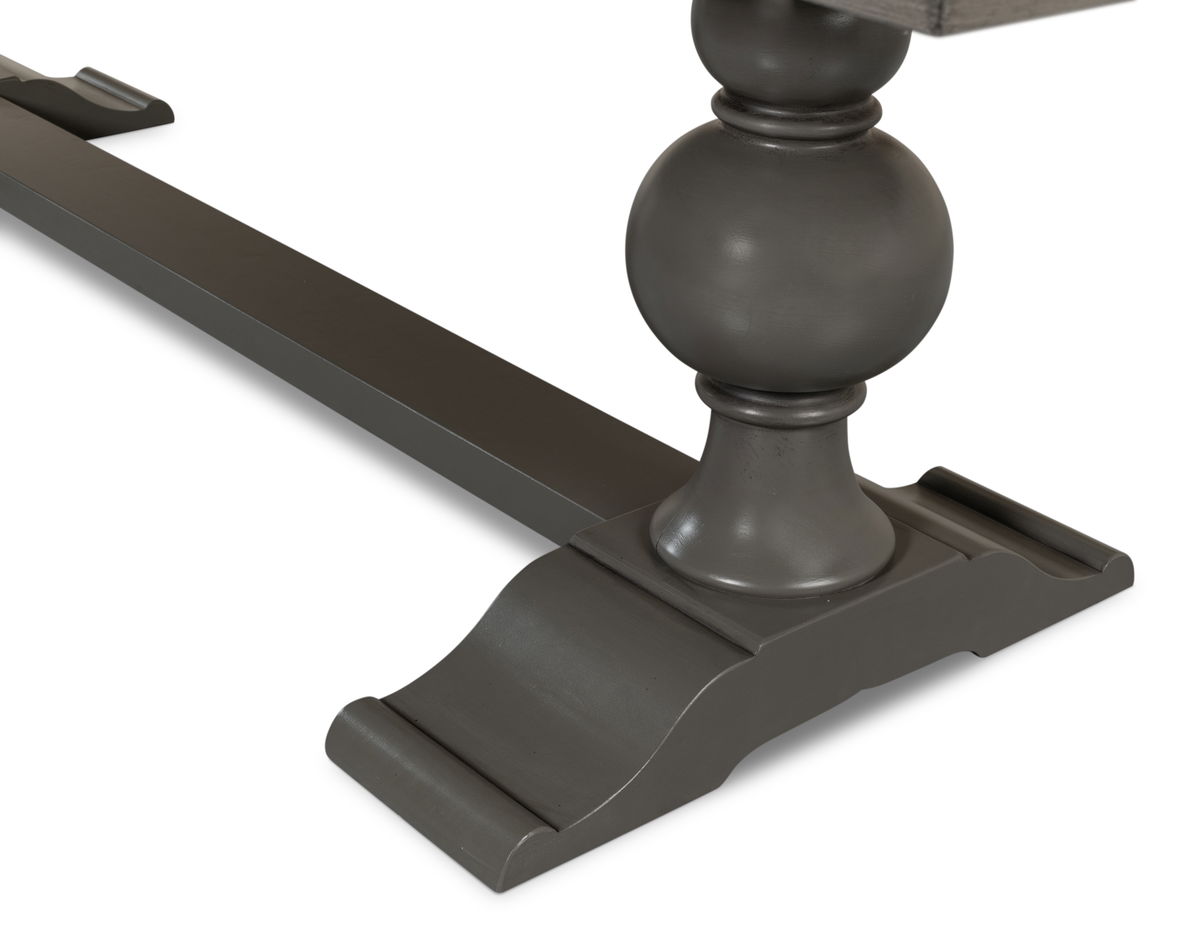 Rectangular Dining Table  As Shown, by Sarreid, 3'4" length x 9' width x 2'6" height View 7