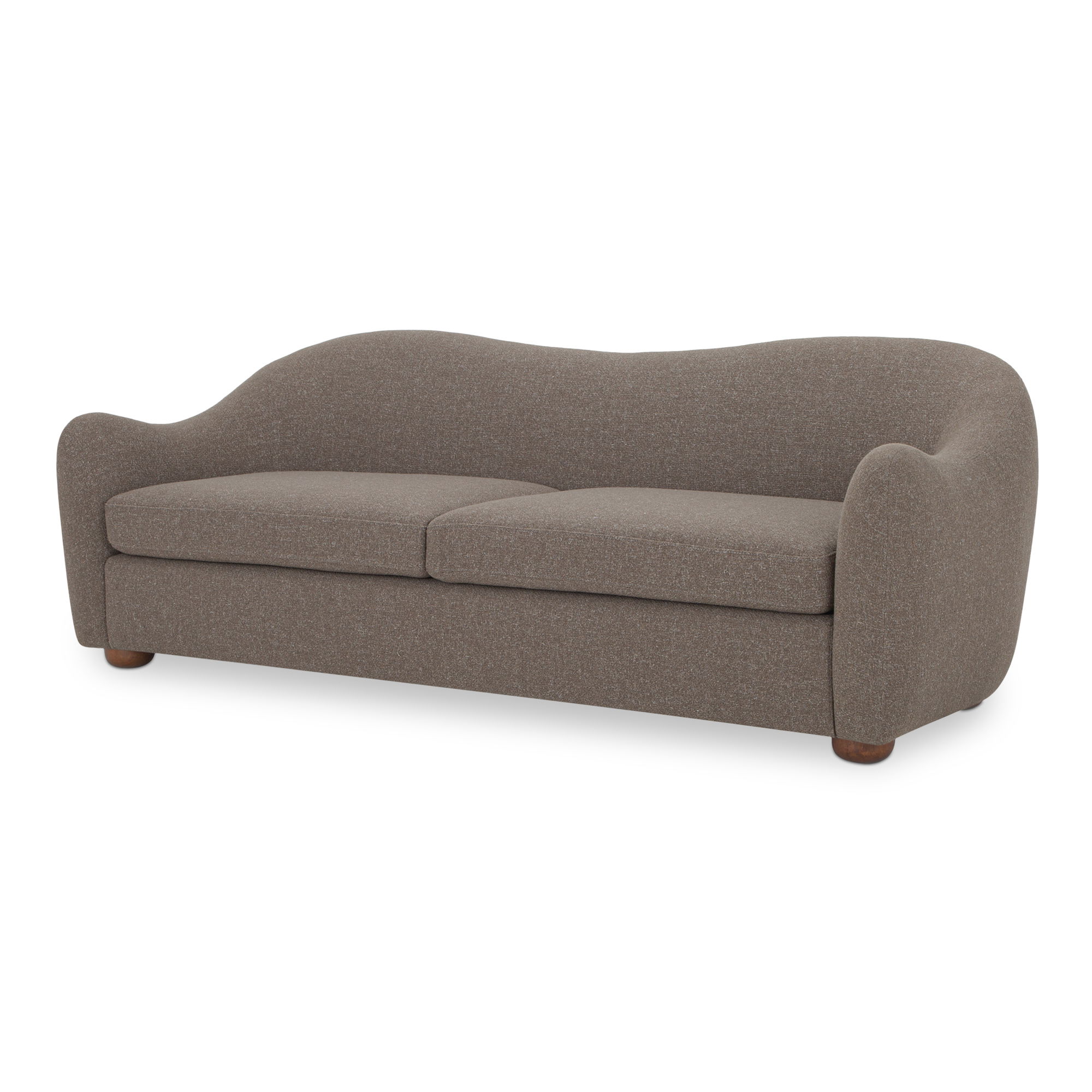 Bria Sofa Brown, Sofas & Sectional by Moe's Home, 89.8" width x 29.6" height x 34.7" depth View 2