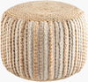 Genova Pouf, Ottoman by Surya, 18" width x 14" height thumbnail