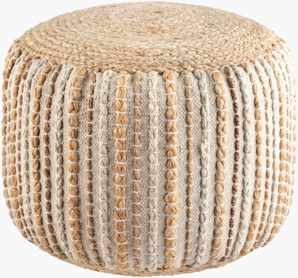 Genova Pouf, Ottoman by Surya, 18" width x 14" height