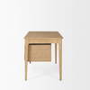 Tino Light Brown Oak Wood with 4 Drawers Desk, by Mercana, 55.12" length x 26.77" width x 29.92" height thumbnail 5