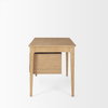 Tino Light Brown Oak Wood with 4 Drawers Desk, by Mercana, 55.12" length x 26.77" width x 29.92" height thumbnail 5