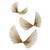 Coreograph Antique Gold Wall Decor Set/3, Sculptural Wall Art by Uttermost, 24" width x 16.37" height x 6" depth thumbnail 8