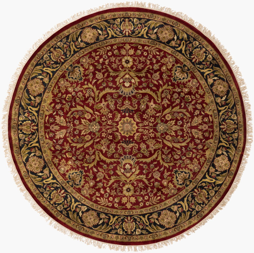 Taj Mahal Handmade Rug, by Surya, 8' length x 8' width