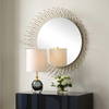 AGA ROUND MIRROR, by Uttermost, 31" width x 31" height x 5.5" depth thumbnail 4