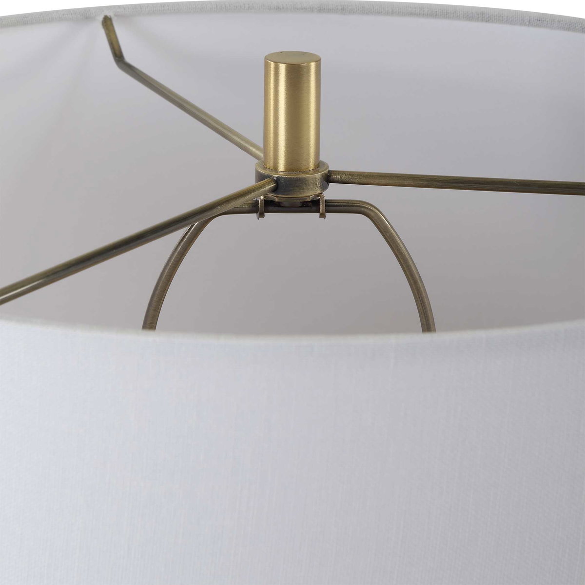 Meltdown Ivory Teal Table Lamp, by Uttermost, 1'4" width x 2'4.5" height x 1'4" depth View 7