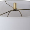 Meltdown Ivory Teal Table Lamp, by Uttermost, 1'4" width x 2'4.5" height x 1'4" depth thumbnail 7