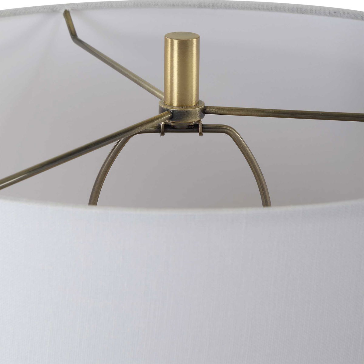 Meltdown Ivory Teal Table Lamp, by Uttermost, 16" width x 28.5" height x 16" depth View 7