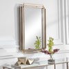 Amherst Brushed Gold Mirror, by Uttermost, 1'11.62" width x 3'0.5" height x 1.5" depth thumbnail 4
