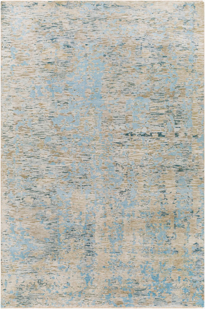 Ocean Handmade Rug, by Surya, 9' length x 6' width