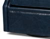 Coolidge Leather Swivel Chair  Blue, by Sarreid, 2'4" length x 2'6" width x 2'7" height thumbnail 7