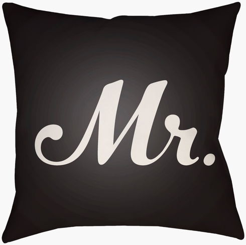 Mr & Mrs Accent Pillow