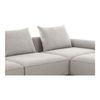 Rosello Lounge Modular Sectional Light Grey thumbnail 5