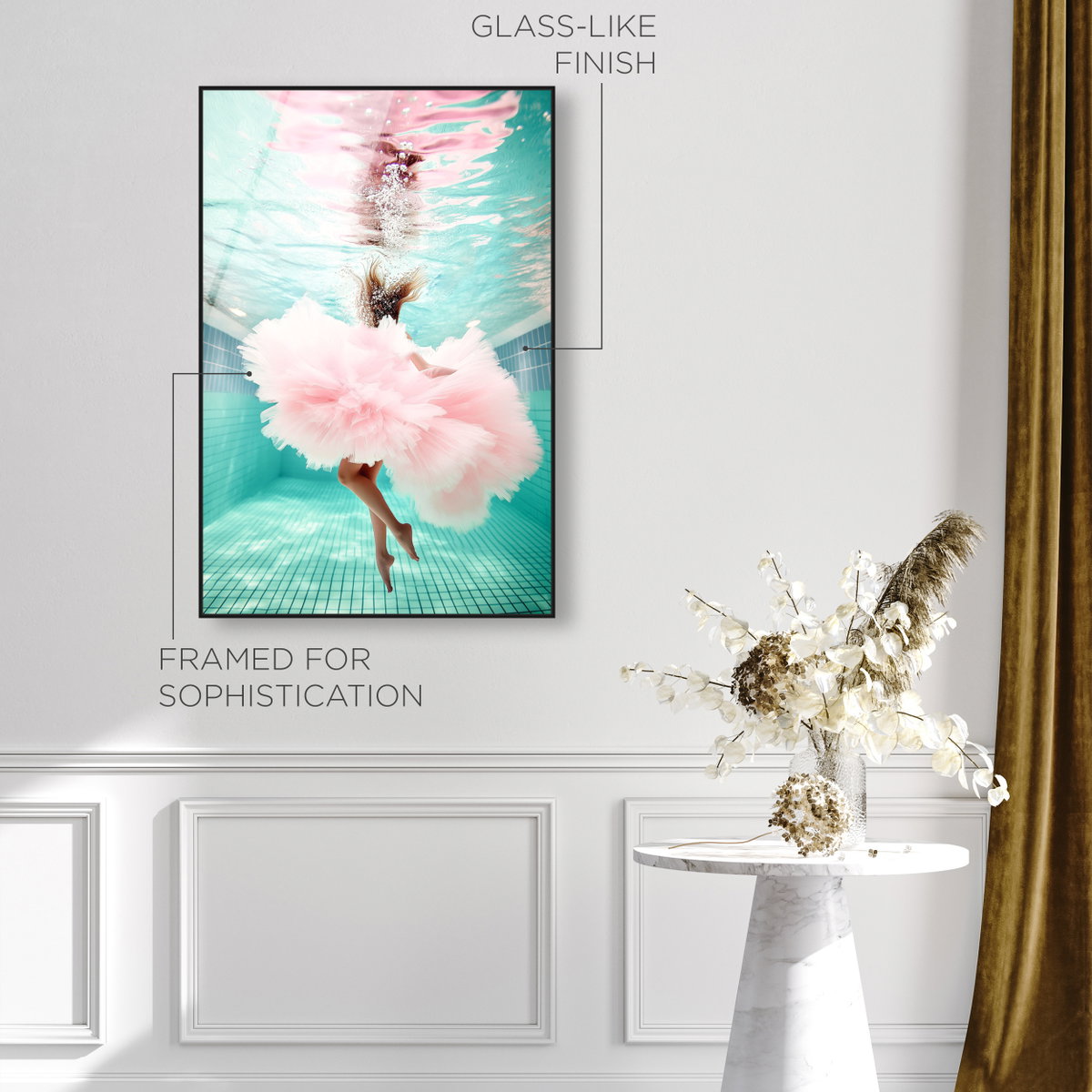 Aquatic Ballerina II (No Embellishment), Art by Oliver Gal,  20x30 View 5