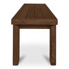 Marina Outdoor Bench Brown, Benche by Moe's Home, 57.99" width x 17.99" height x 16.02" depth thumbnail 3