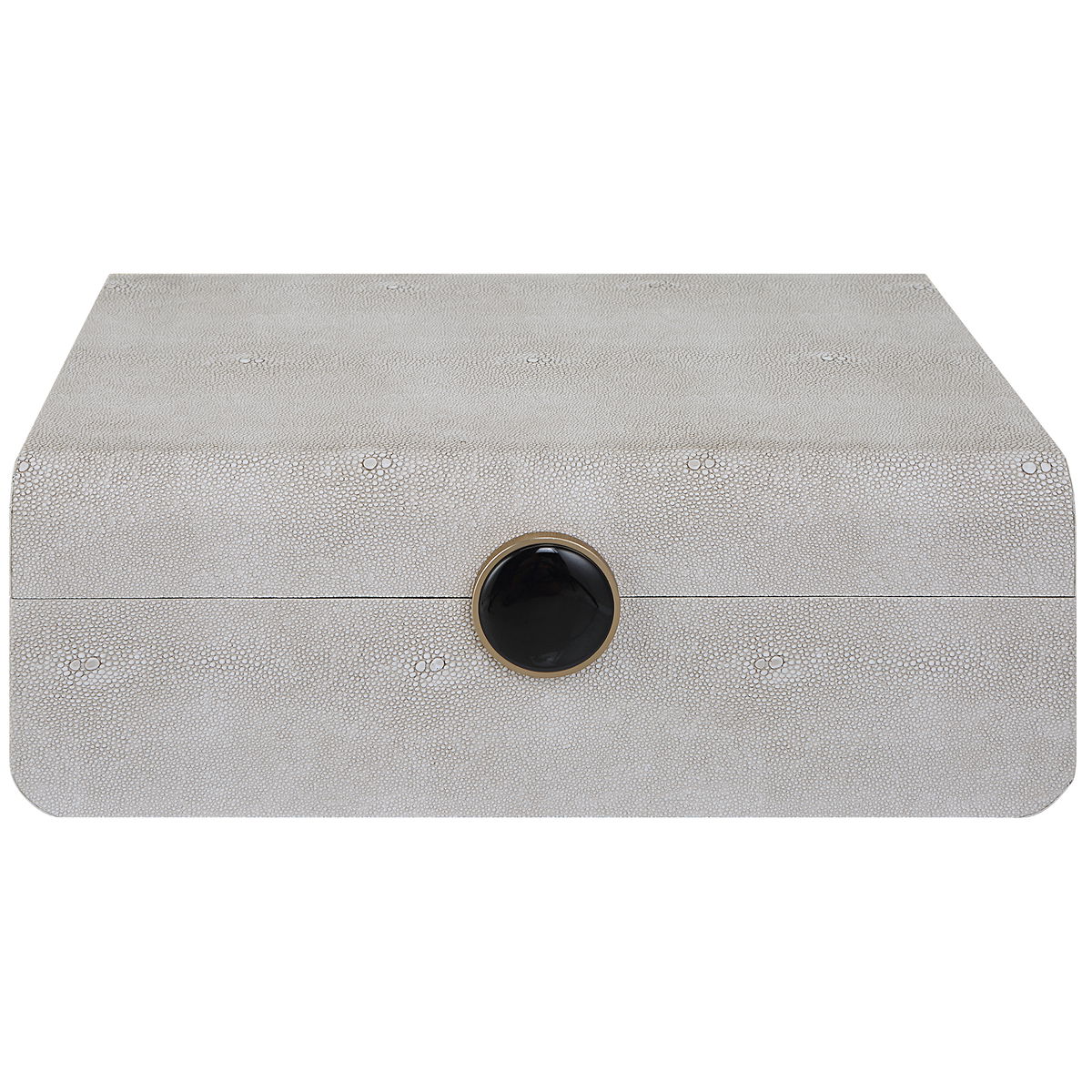 Lalique White Shagreen Box, Boxe by Uttermost, 12.87" width x 4.5" height x 9" depth View 1