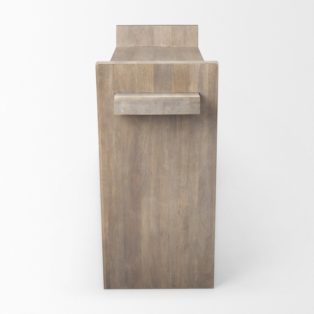 Elaine III 60L x 16W Brown Wood Angled Leg Console Table, by Mercana, 60" length x 16" width x 33" height View 5