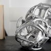 Ramus III (Small) 5L x 5W Silver Antler Shaped Decorative Orb Ball thumbnail 1