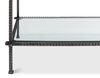 Hand Chased Iron Console Tble  Glass Top, by Sarreid, 1'4" length x 5' width x 2'9" height thumbnail 6