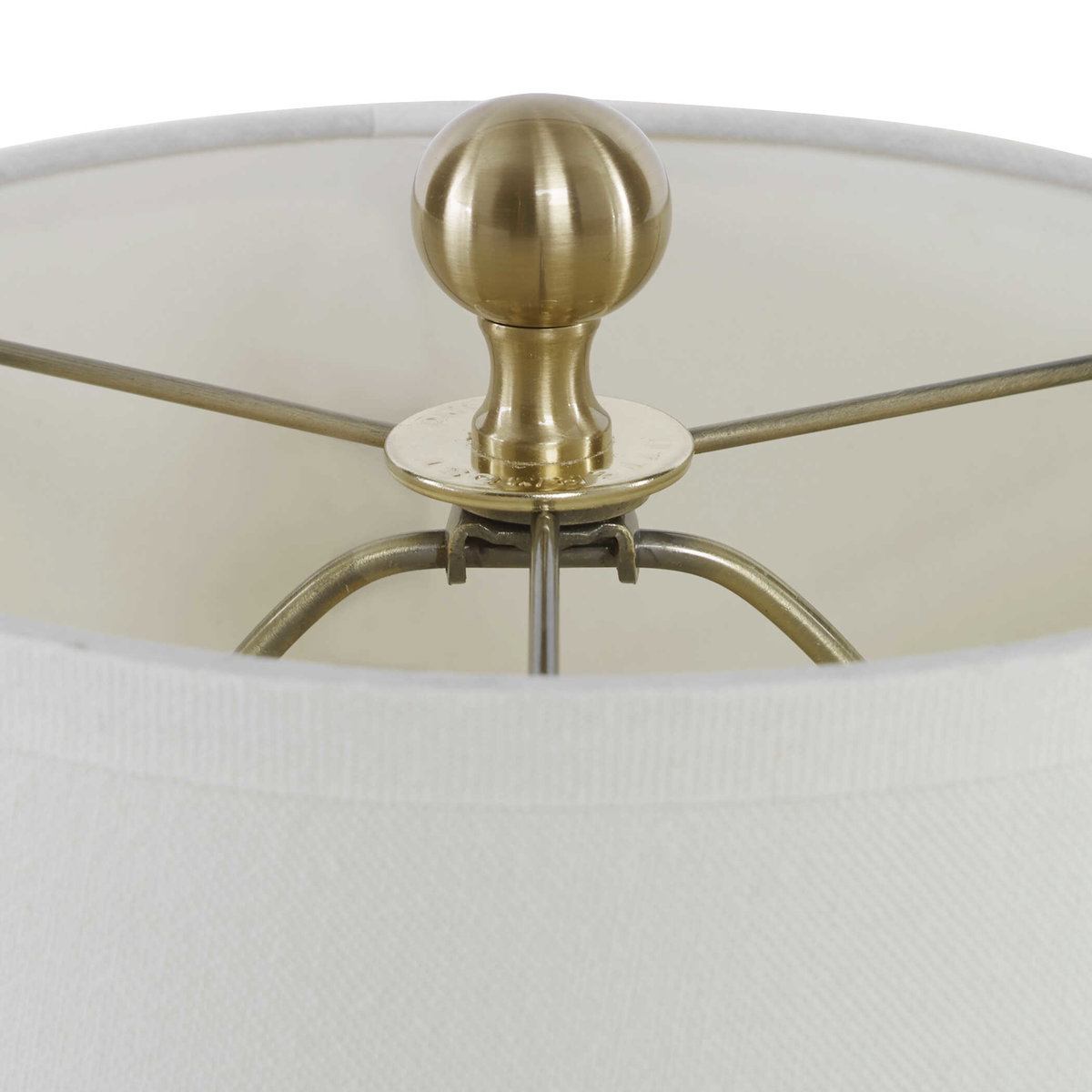 Laton Brass Buffet Lamp, by Uttermost, 9" width x 35" height x 9" depth View 7