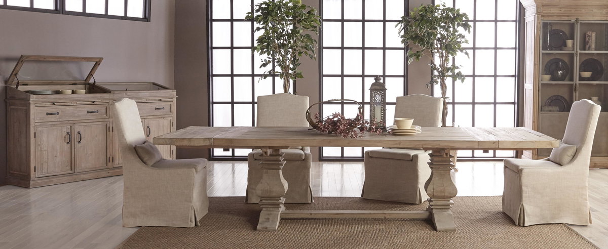 Monastery Extension Dining Table, by Essentials for Living, 84" width x 30" height x 43" depth View 13