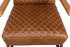 Beverly Hills Chair  Cuba Brown Leather, by Sarreid, 2'9" length x 2'4" width x 2'9" height thumbnail 8