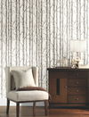 Paper Birch White & Grey Wallpaper thumbnail 3