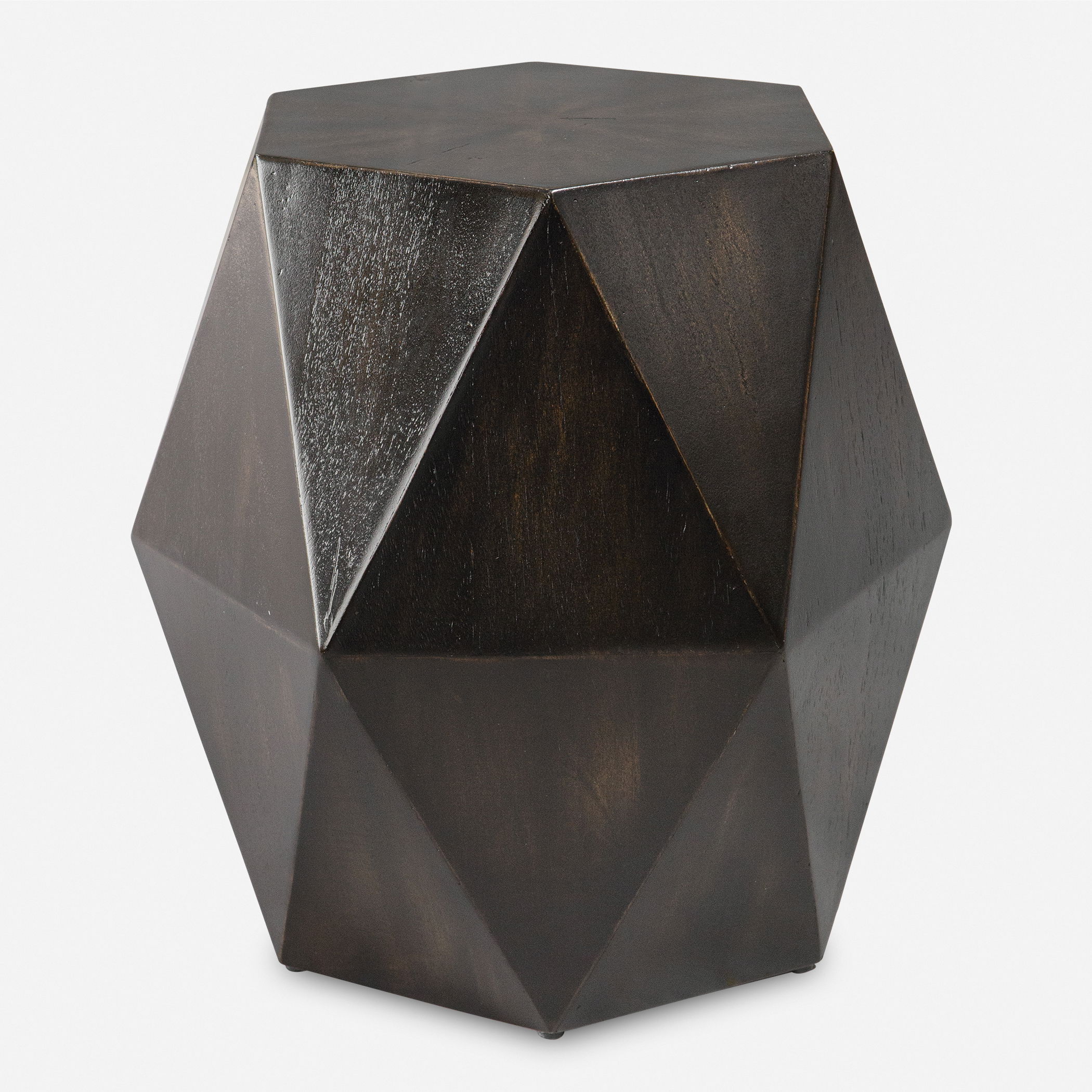 Volker Black Geometric Accent Table large image 