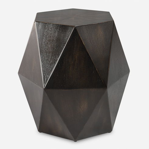 Volker Black Geometric Accent Table