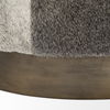 Zahavi I 23'H grey-toned hair-on-hide ottoman thumbnail 10