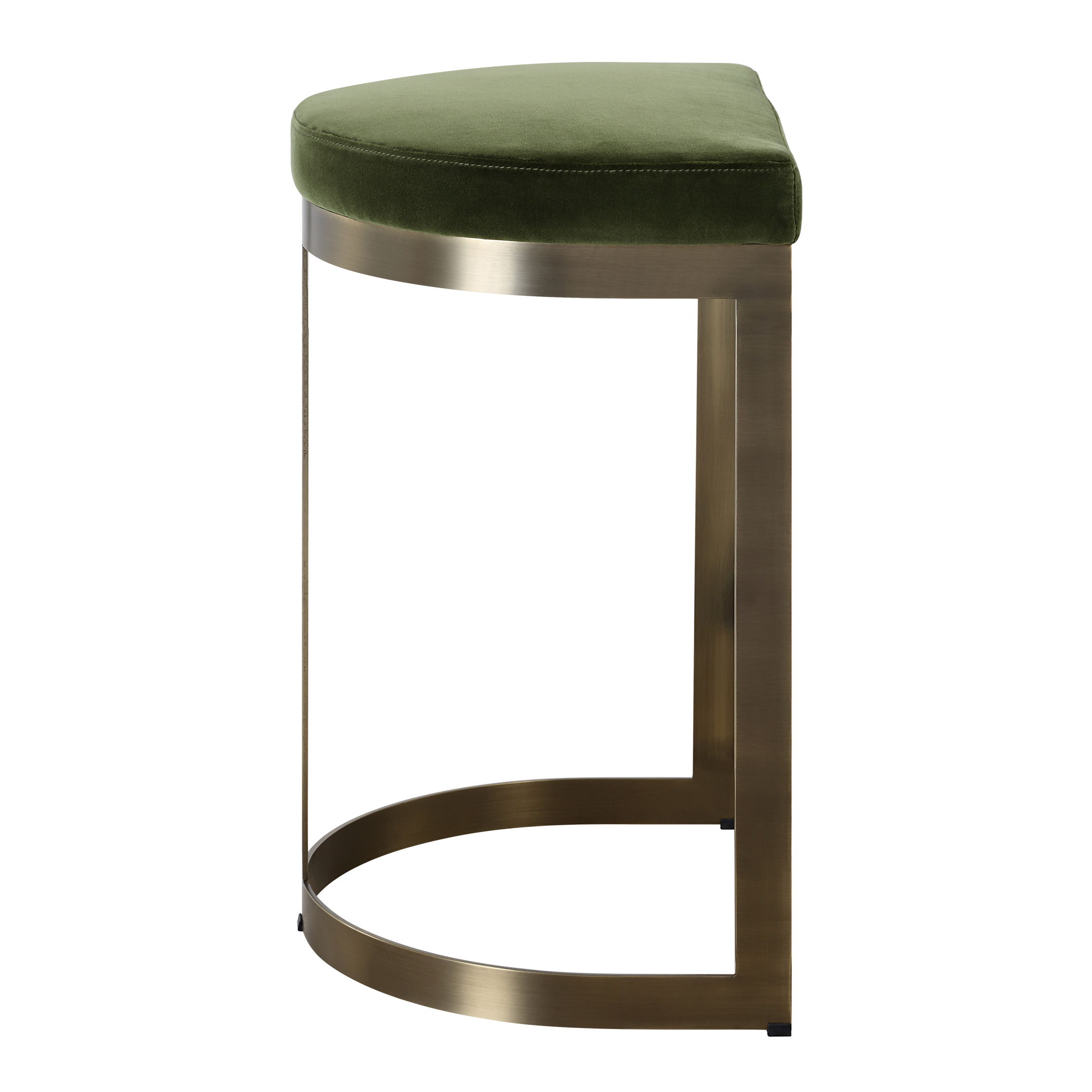 Ivanna Brass Moss Counter Stool large image 