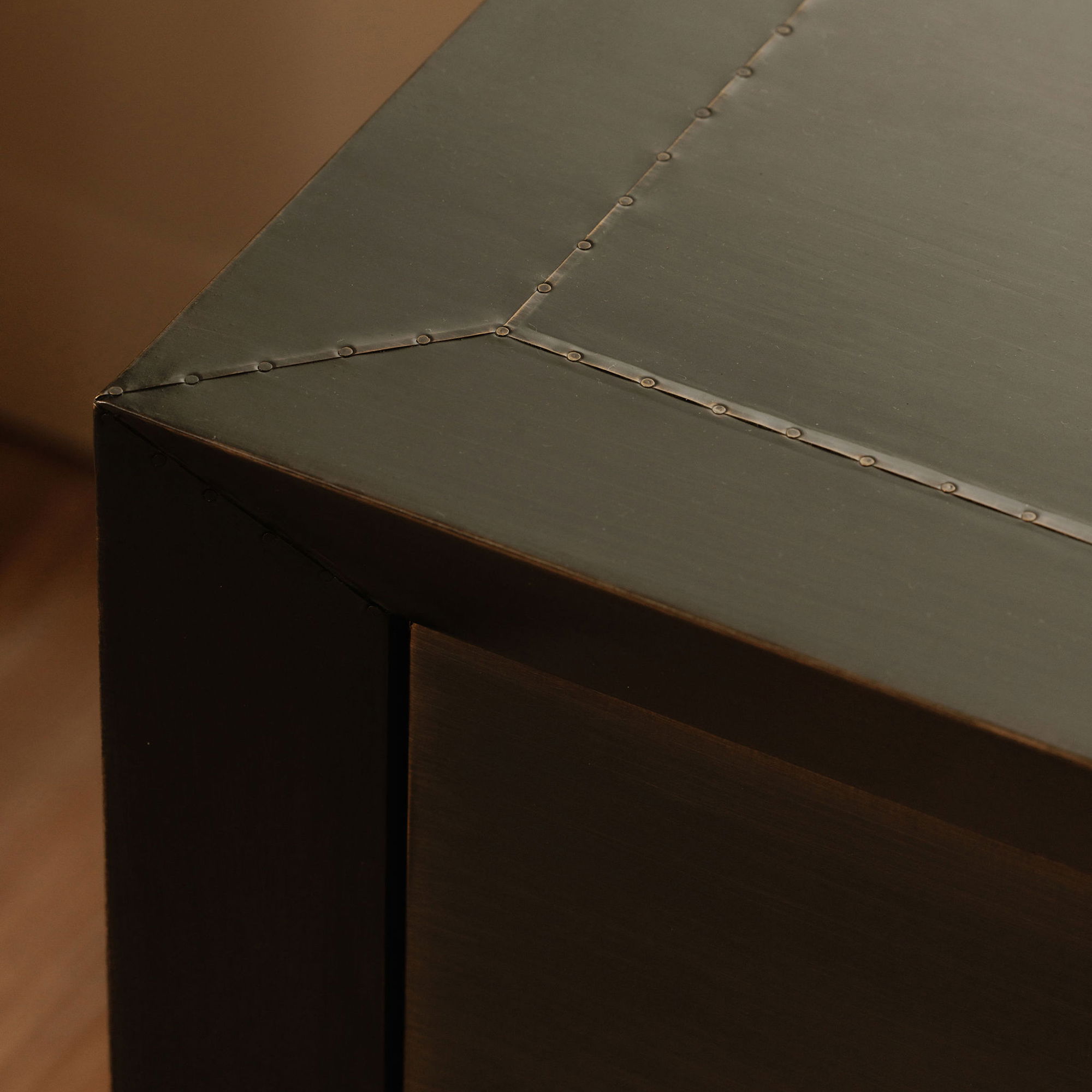 Dawson Nightstand Deep Bronze, by Moe's Home, 26" width x 22" height x 18" depth View 7