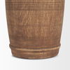 Porta Small Medium Brown Reclaimed Wooden Pot, Vase by Mercana, 4.75" length x 4.75" width x 9" height thumbnail 7