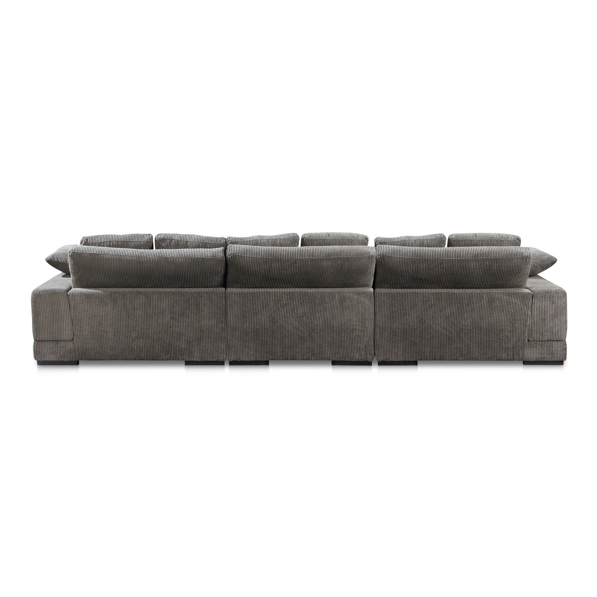 Plunge Large Sectional Charcoal, Sectional Sofa by Moe's Home, 147.5" width x 34" height x 46" depth View 3