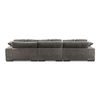 Plunge Large Sectional Charcoal, Sectional Sofa by Moe's Home, 147.5" width x 34" height x 46" depth thumbnail 3