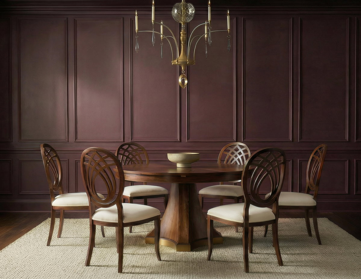 Chelsea Jupe Dining Table, by Sarreid, 4'7" length x 4'7" width x 2'6" height View 14