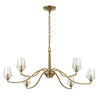 Barcelona 6 Light Brass Chandelier 7 Barcelona 6 Light Brass Chandelier thumbnail 7