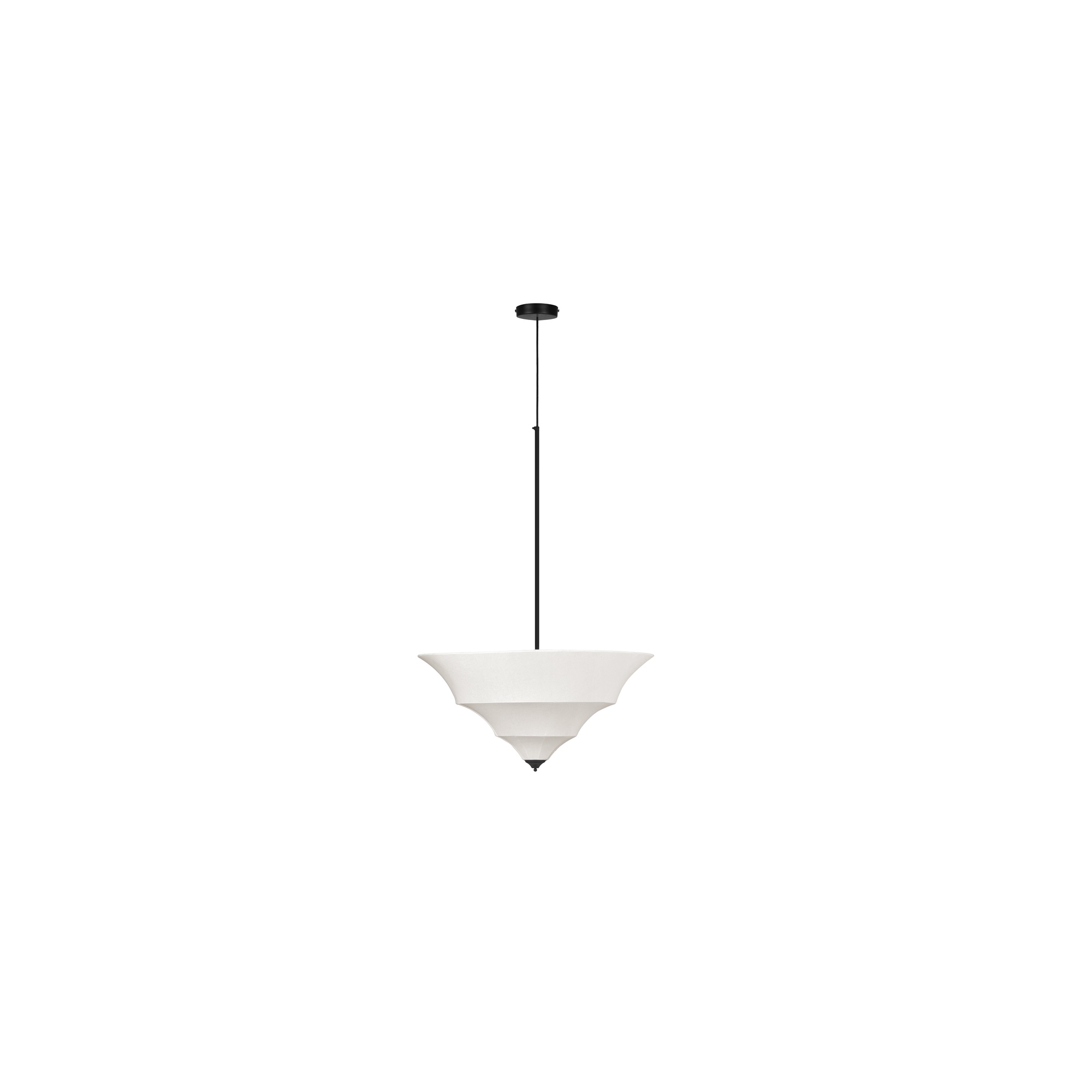 Corrina Pendant Lamp Large White, by Moe's Home, 24" width x 23" height x 24" depth View 1