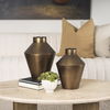 Perrin Large Brushed Gold Metal Decorative Vase thumbnail 3