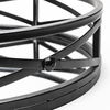 Piers (Set of 2) Black Metal Mirrored Round Trays thumbnail 4