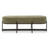Merino Moss Fabric Bench, Benche by Uttermost, 56.5" width x 19" height x 17.6" depth thumbnail 1