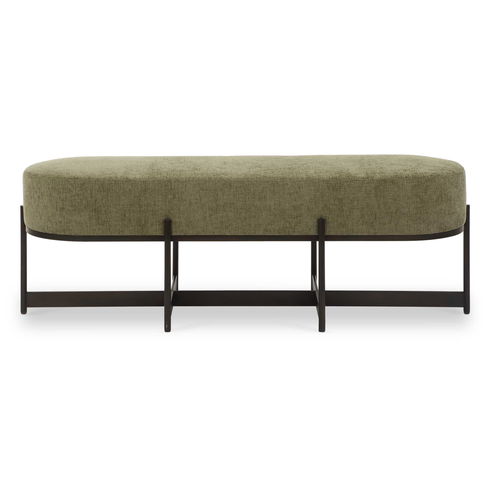 Merino Moss Fabric Bench