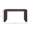 Evander Console Table Rustic Brown, by Moe's Home, 55" width x 31" height x 15" depth thumbnail 7