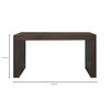 Evander Console Table Rustic Brown thumbnail 6