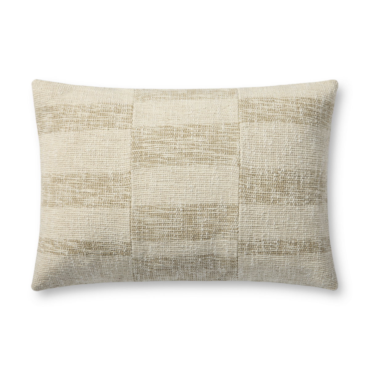 Brigette Romanek x Loloi Beige Pillow, Decorative Pillow, 16" length x 26" width View 1