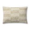 Brigette Romanek x Loloi Beige Pillow, Decorative Pillow, 16" length x 26" width thumbnail 1