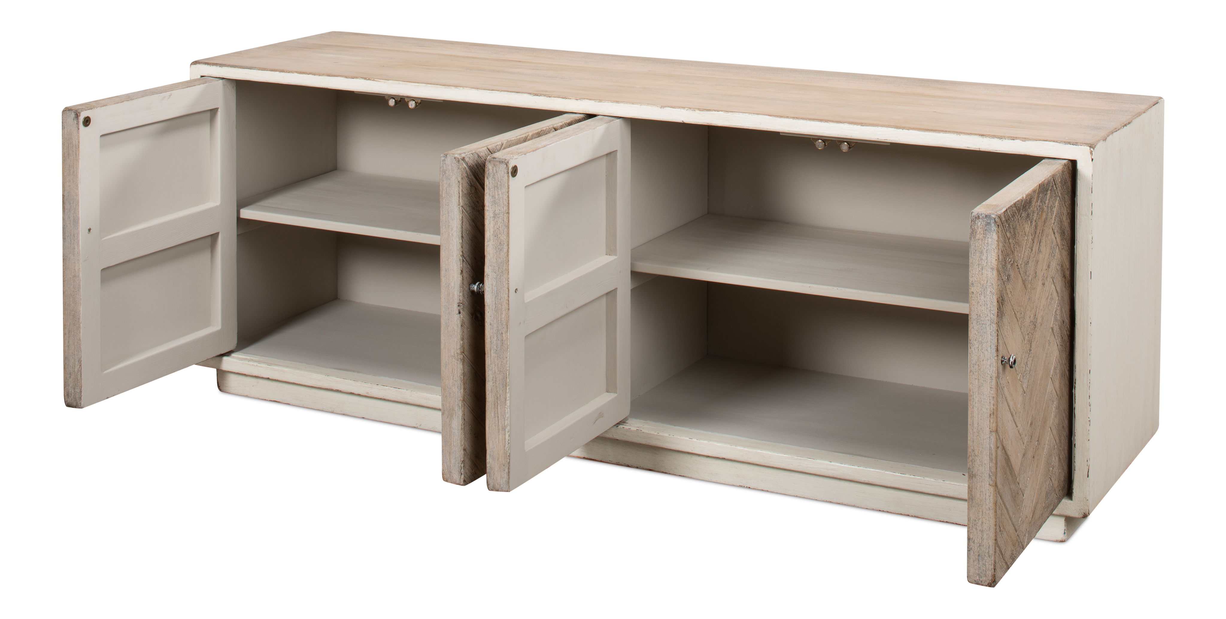 Amalia Tv Stand  Antique White large image 