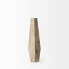 Allen II Small Natural Wooden Base Oval Vase, by Mercana, 7.87" length x 4.9" width x 15.25" height thumbnail 4