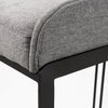 Hollyfield Low Back 28.7in Seat Bar Stool | II Gray Fabric with Counter, Counter & Bar Stool by Mercana, 20.5" length x 19.7" width x 28.7" height thumbnail 11