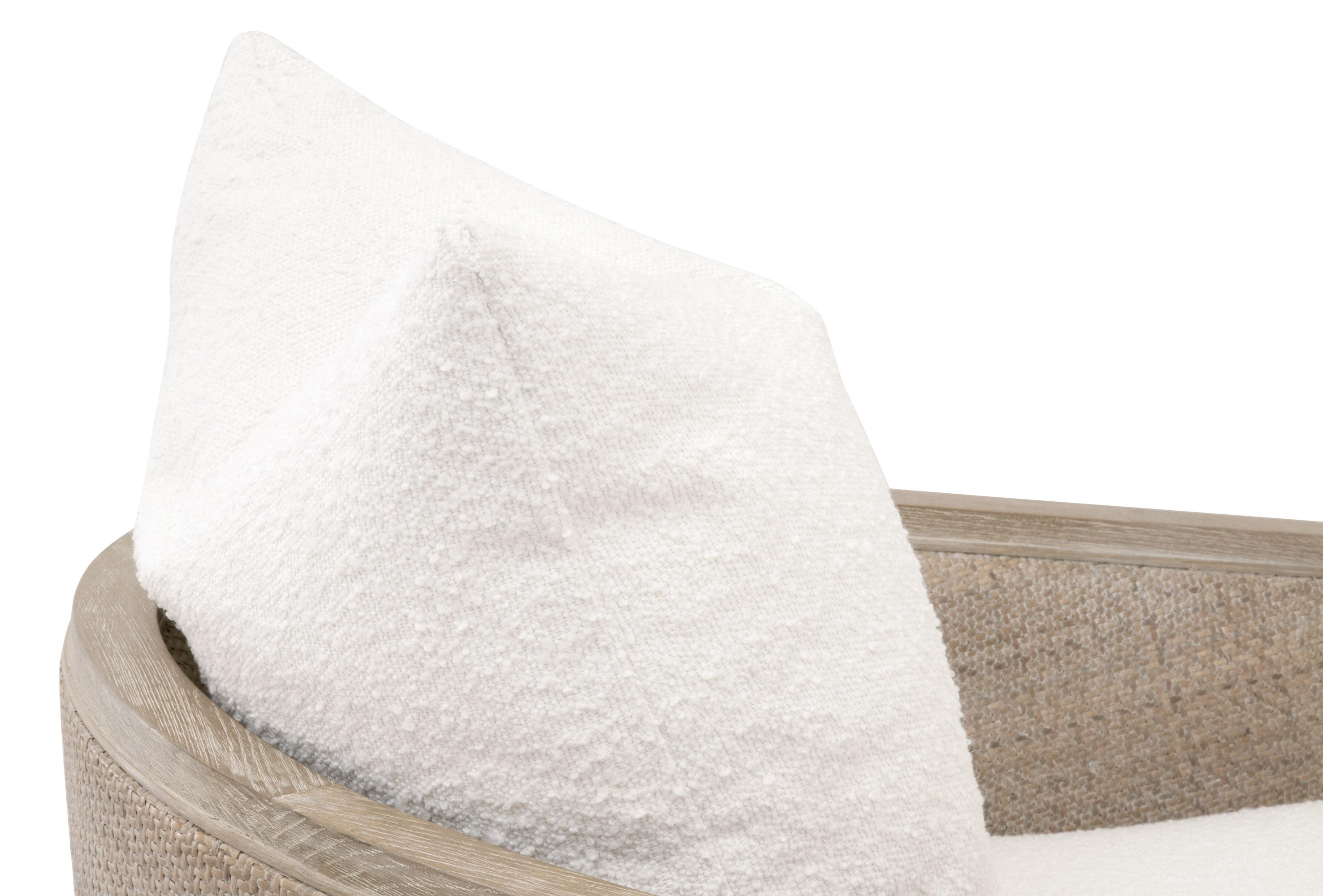 McGuire Swivel Club Chair, Accent Chair by Essentials for Living, 30" width x 35" height x 34.25" depth View 6